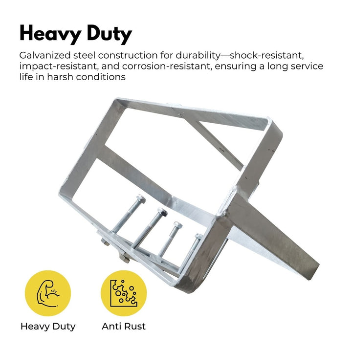 RYNOMATE 20L Jerry Can Holder for 4x4 Camper Trailer Caravan (Silver)