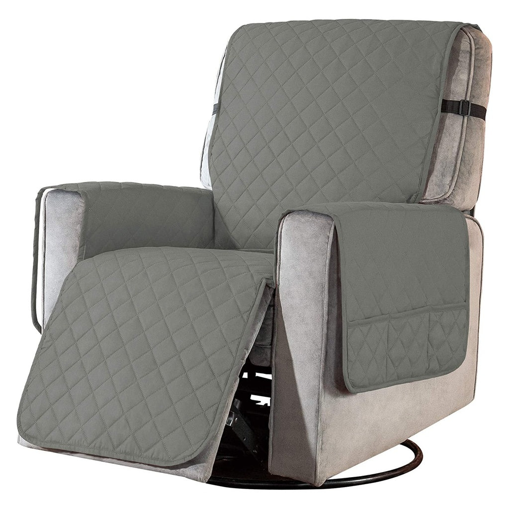 FLOOFI Pet Sofa Cover Recliner Chair S Size with Pocket (Light Grey)