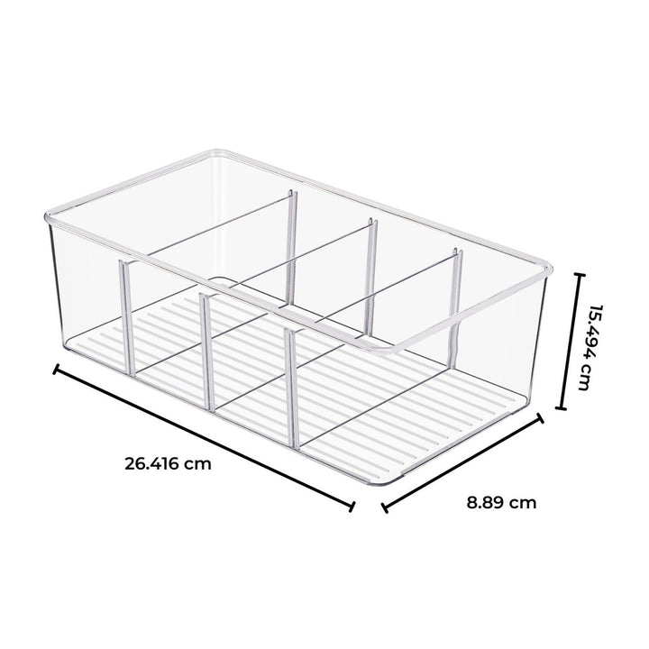 GOMINIMO 2 Pack Storage Bin with Divider