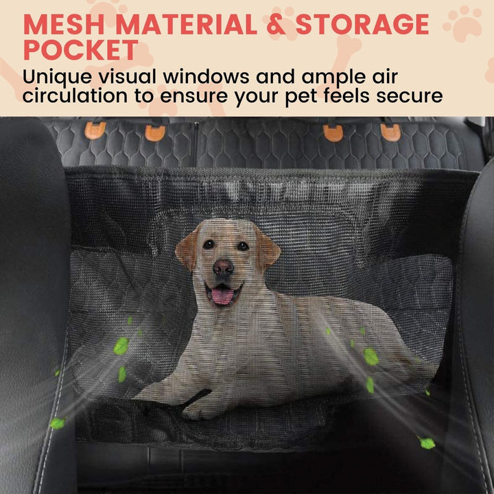 Floofi Pet Car Back Seat Cover Waterproof Safety -