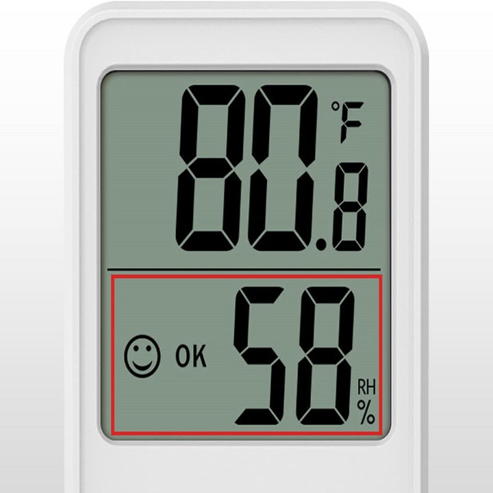 GOMINIMO Thermo Hygrometer No Highlow Record White