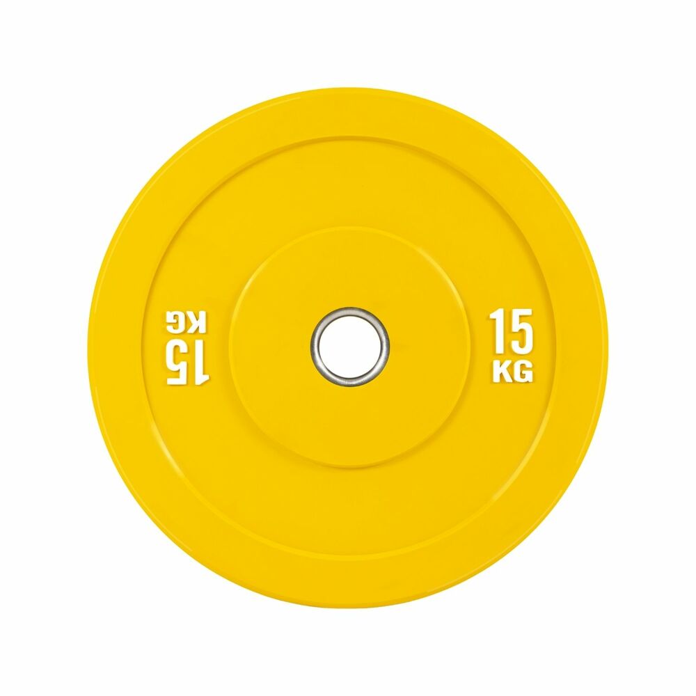 Verpeak Colour Bumper Plate 15KG Yellow