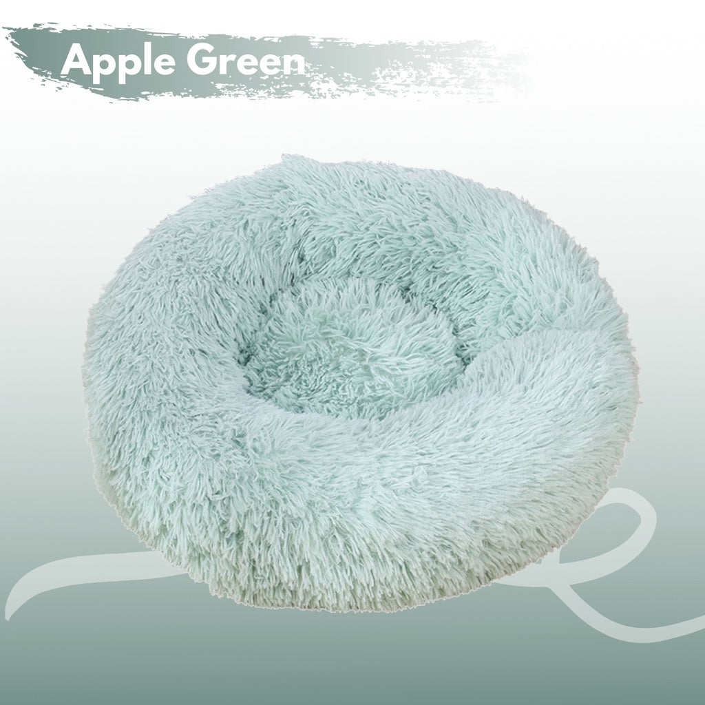 Floofi Ped Bed Round Plush (80cm Apple Green) - (L22 80cm Apple Green)