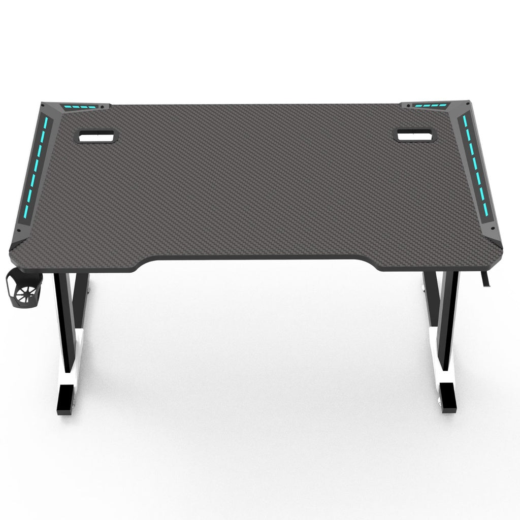 EKKIO RGB Gaming Desk Z Shape Black 100cm