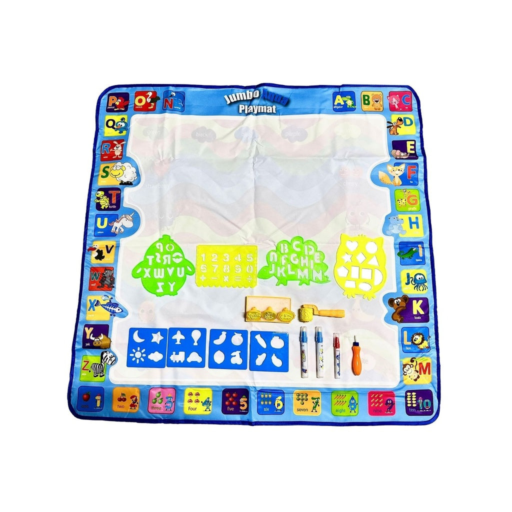 GOMINIMO Kids Water Paint Mat with Alphabet and Animals Design (1m x 1m)