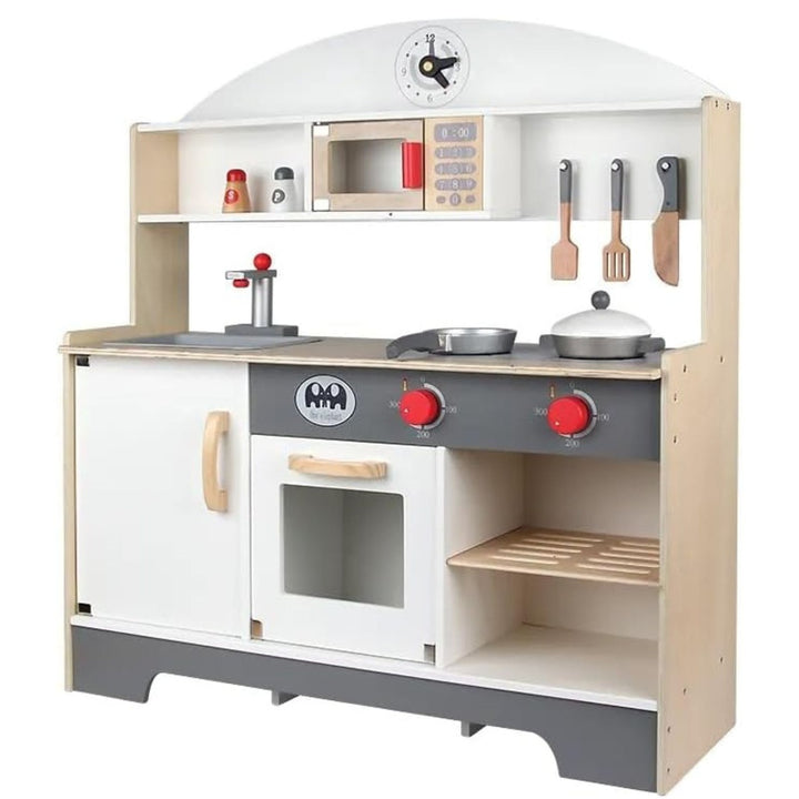 EKKIO Wooden Kitchen Playset for Kids (Minimalist)