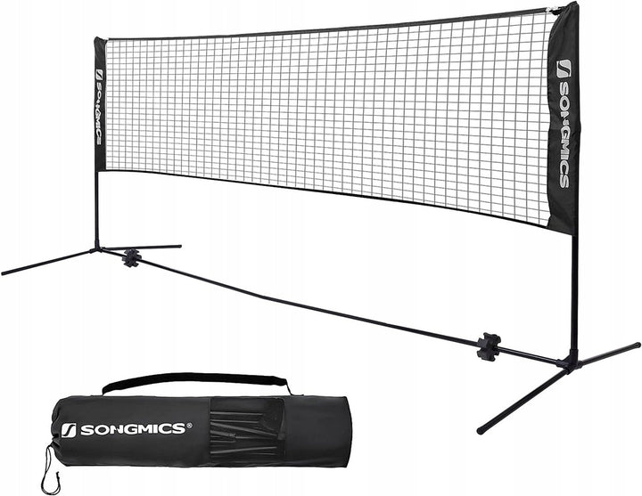 SONGMICS 5m Portable Tennis Badminton Net Black