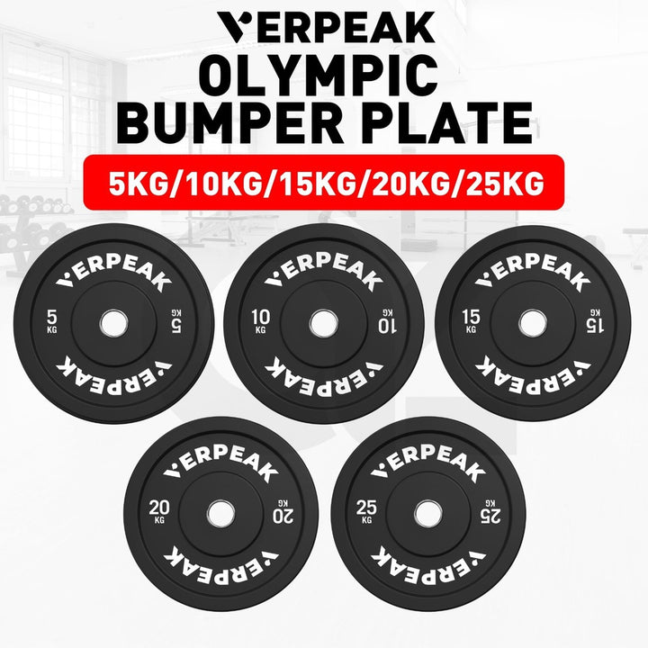 VERPEAK Black Bumper weight plates-Olympic (20kgx1)