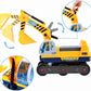 GOMINIMO Kids Ride On Sand Excavator Toy Car with Helmet