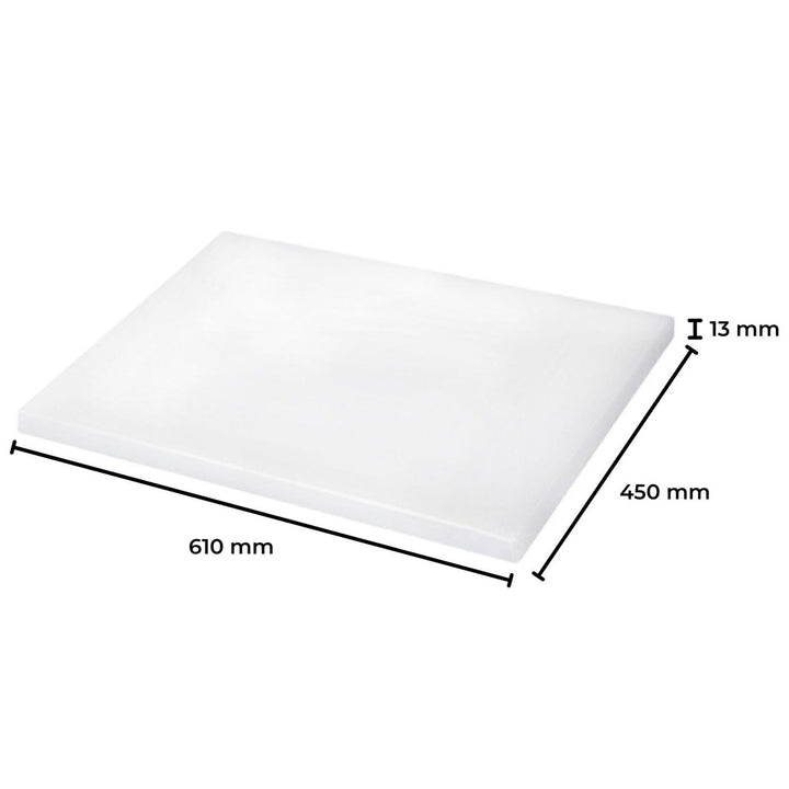 GOMINIMO White Plastic Chopping Board (450 x 610 x 13mm)