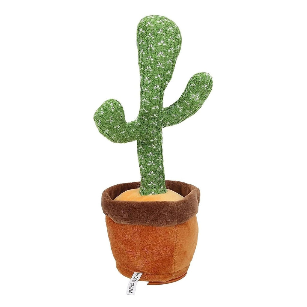 Gominimo Dancing Cactus Plush Toy Electronic Shake with Battery Operated Green