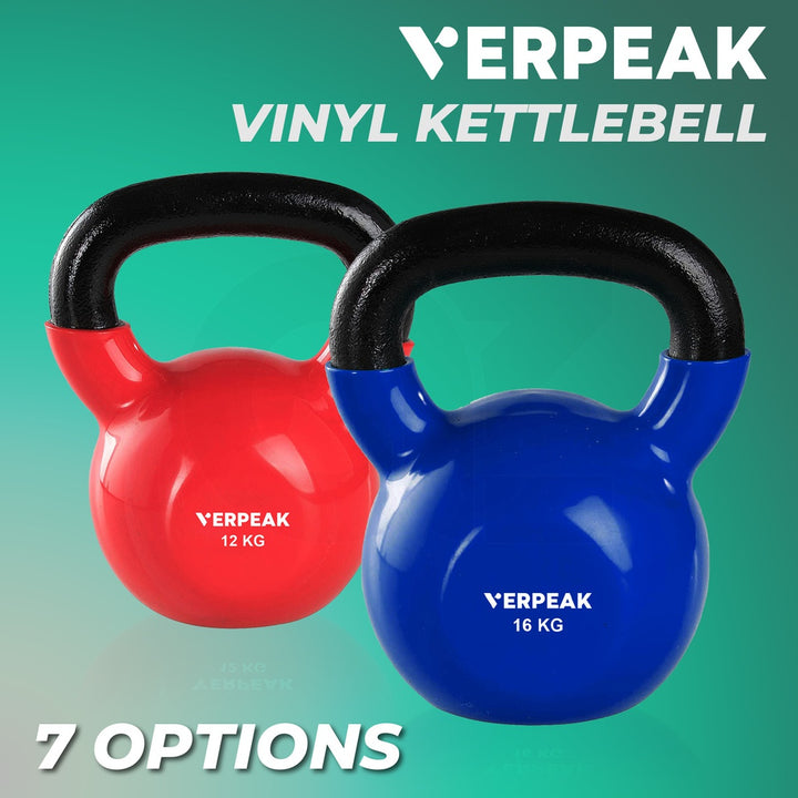 Verpeak Vinyl Kettlebell 16kg Blue