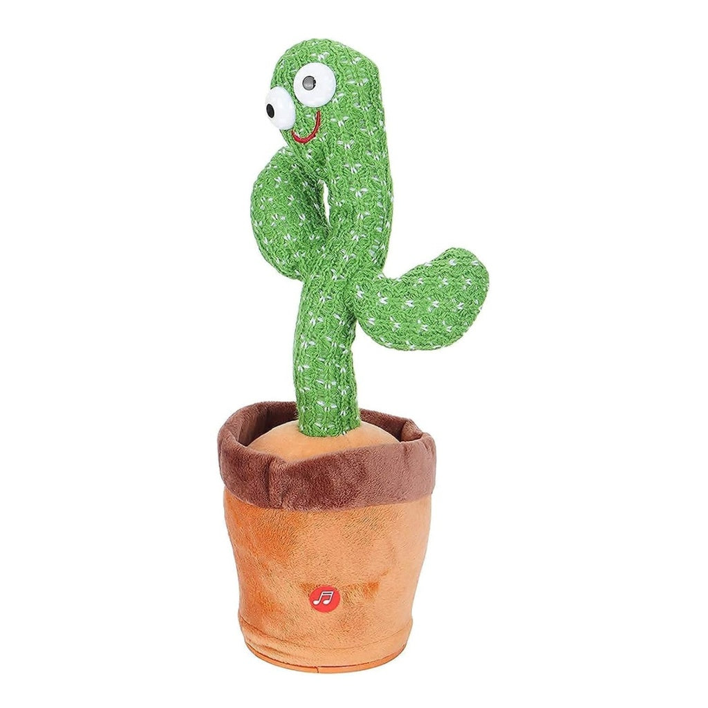 Gominimo Dancing Cactus Plush Toy Electronic Shake with Battery Operated Green