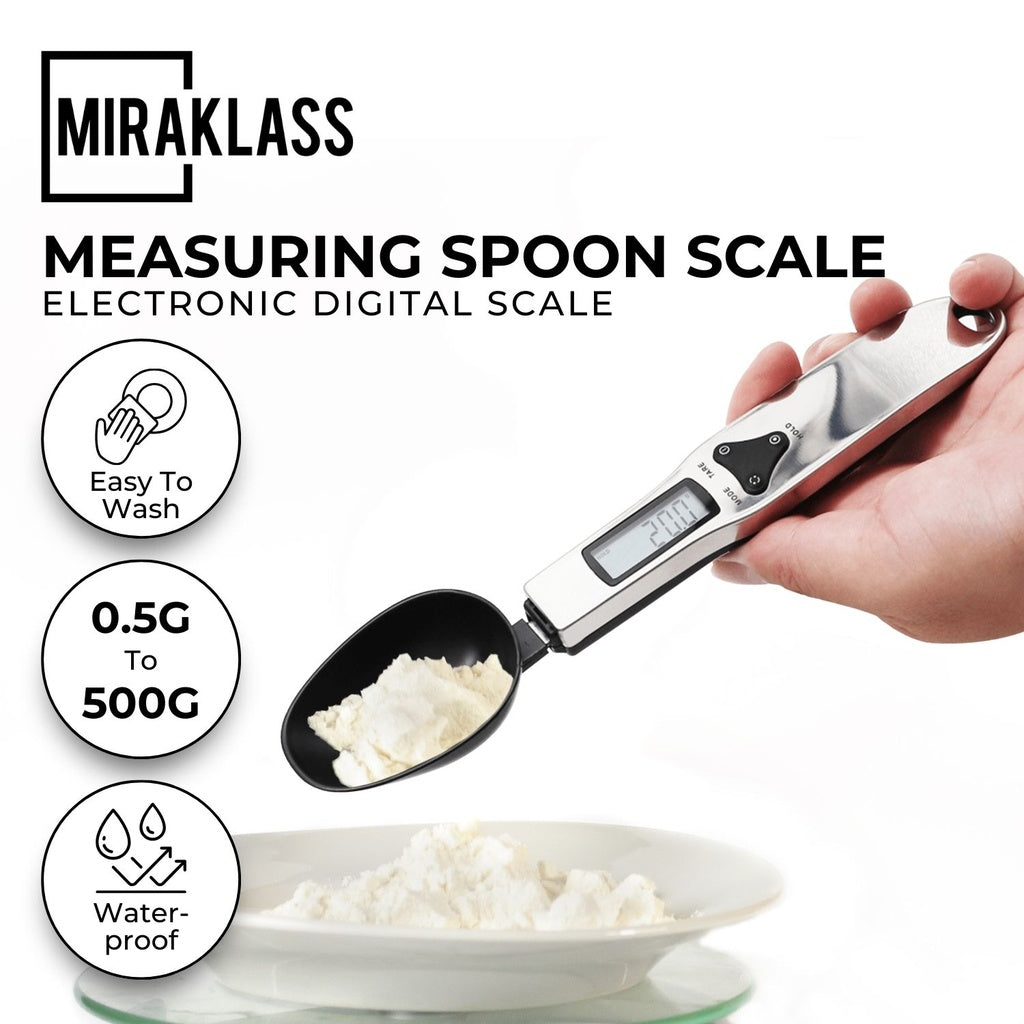 Miraklass 500g Digital LCD Measuring Spoon Kitchen Scale