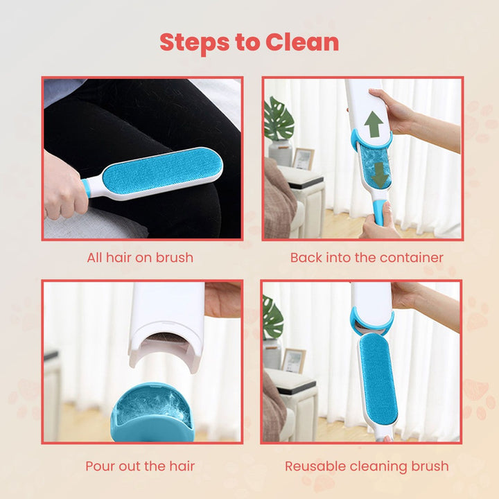 Floofi 3-in-1 Pet Remover Brush Blue