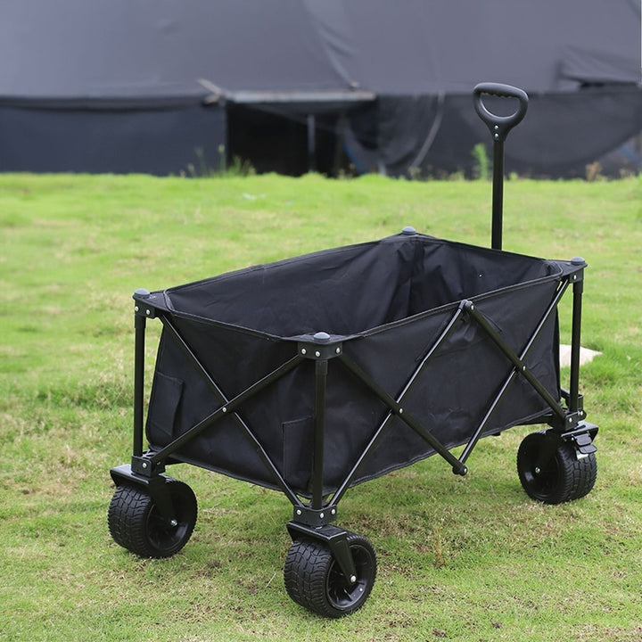 KILIROO Folding Wagon Trolley Cart (Black)