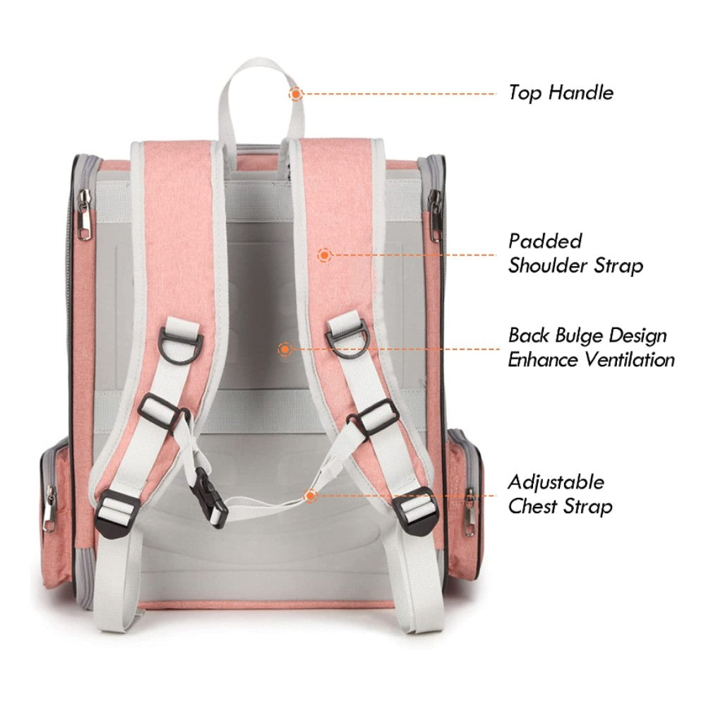 Floofi Pet Backpack -Model 1 (Pink)