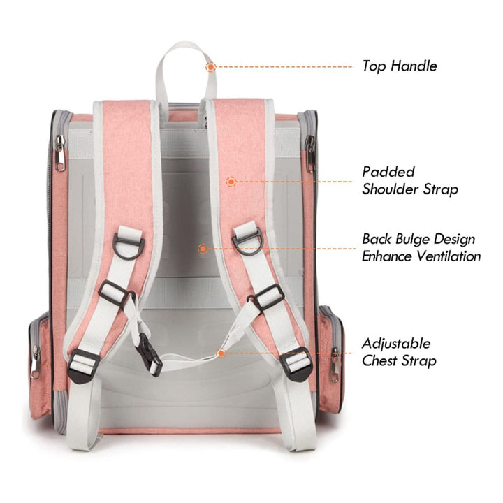 Floofi Pet Backpack -Model 1 (Pink)