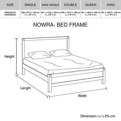 4 Pieces Bedroom Suite in Solid Wood Veneered Acacia Construction Timber Slat Single Size Oak Colour Bed, Bedside Table & Dresser