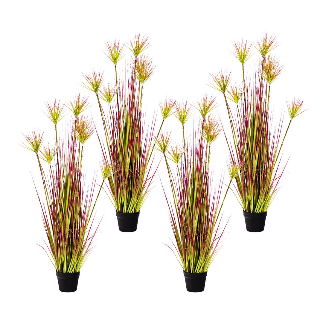 SOGA 4X 120cm Green Artificial Indoor Potted Papyrus Plant Tree Fake Simulation Decorative