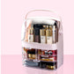 SOGA 2X 3 Tier Pink Countertop Makeup Cosmetic Storage Organiser Skincare Holder Jewelry Storage Box with Handle
