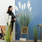 SOGA 137cm Green Artificial Indoor Potted Bulrush Grass Tree Fake Plant Simulation Decorative