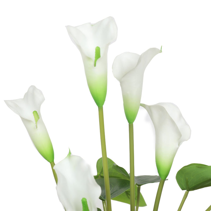 Artificial Flowering White Peace Lily / Calla Lily Plant 50cm