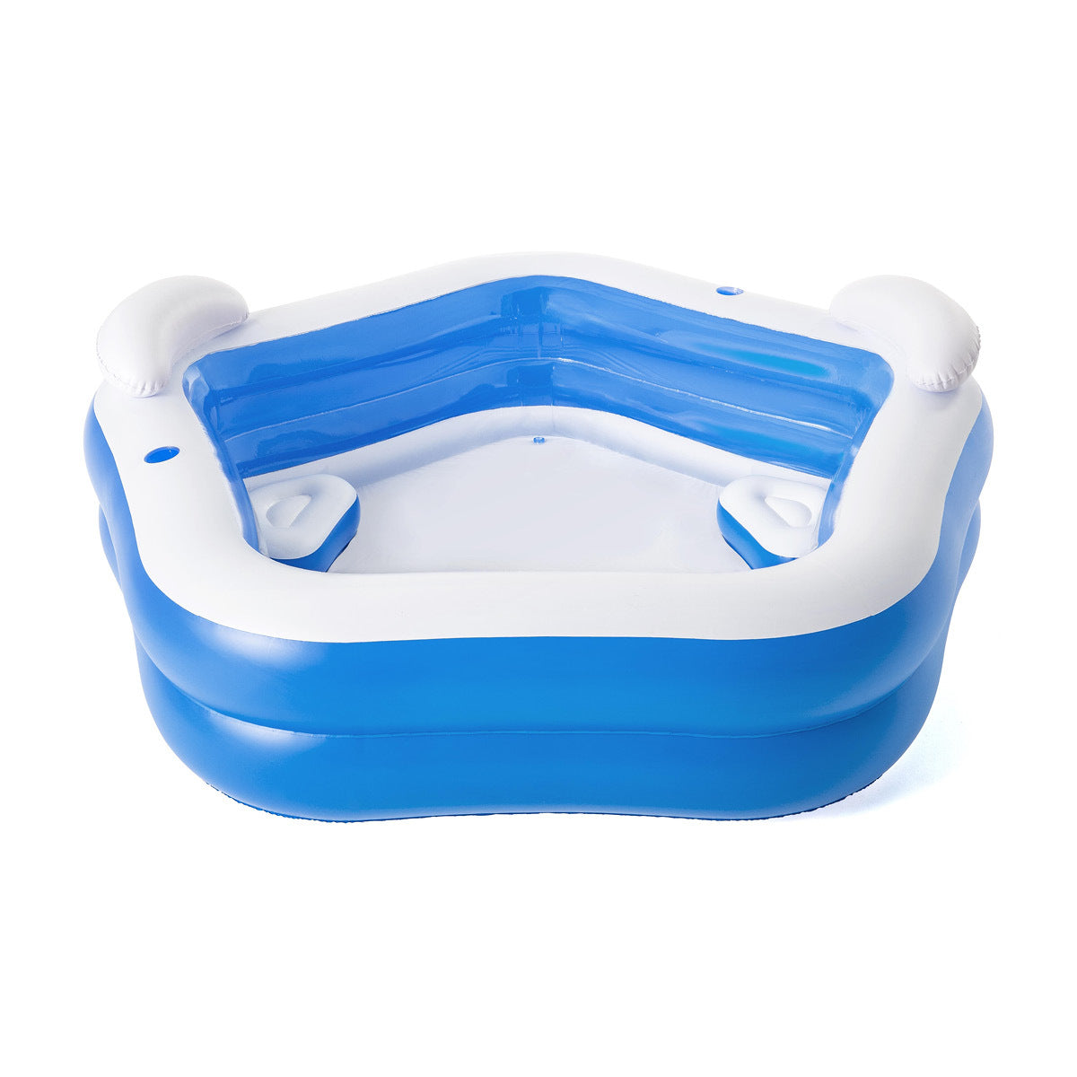 Bestway Inflatable Pentagon Shaped Pool Fitted With Headrests & Seats 575L