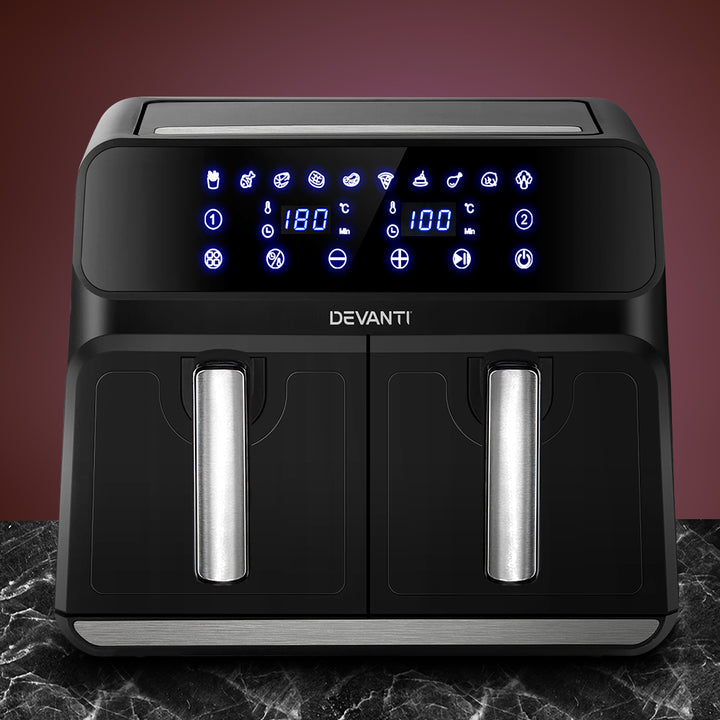 Devanti Air Fryer 8L Dual Zone Fryers