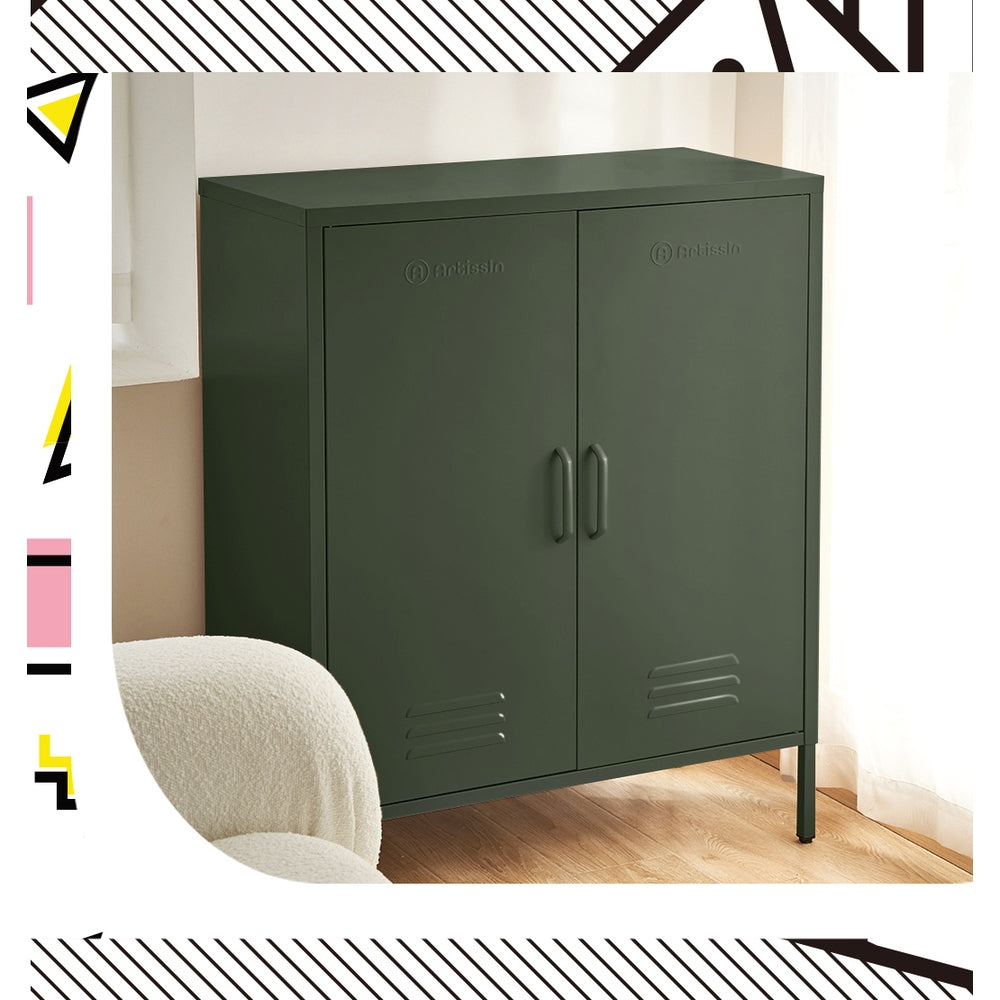 Artiss Buffet Sideboard Metal Cabinet - SWEETHEART Green