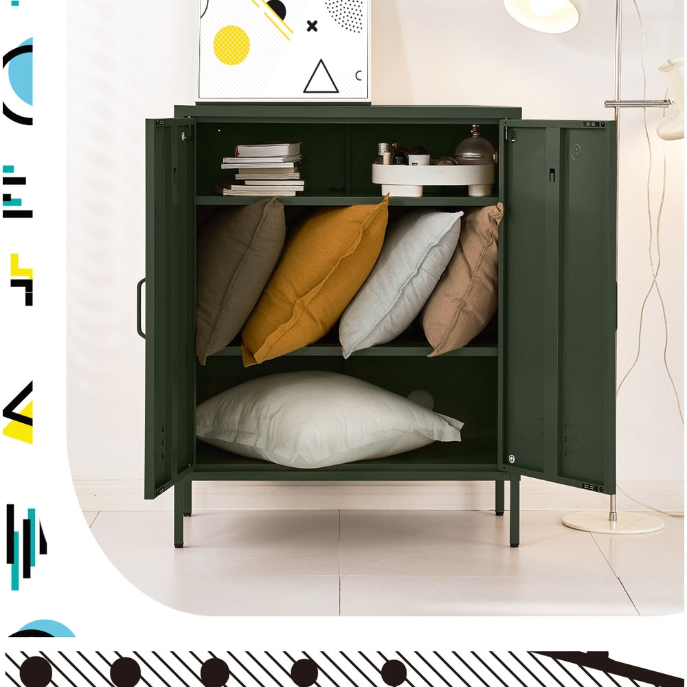 Artiss Buffet Sideboard Metal Cabinet - SWEETHEART Green