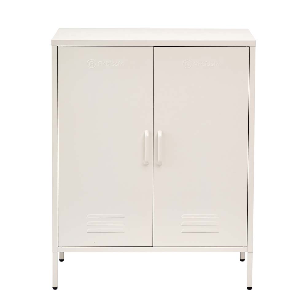 Artiss Buffet Sideboard Metal Cabinet - SWEETHEART White