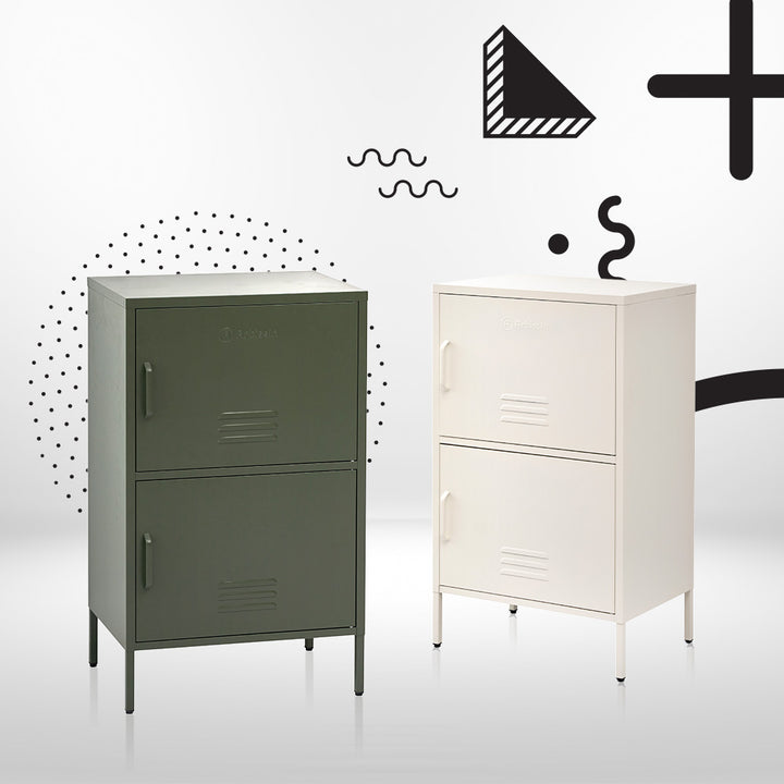 ArtissIn Buffet Sideboard Metal Cabinet - DOUBLE Green