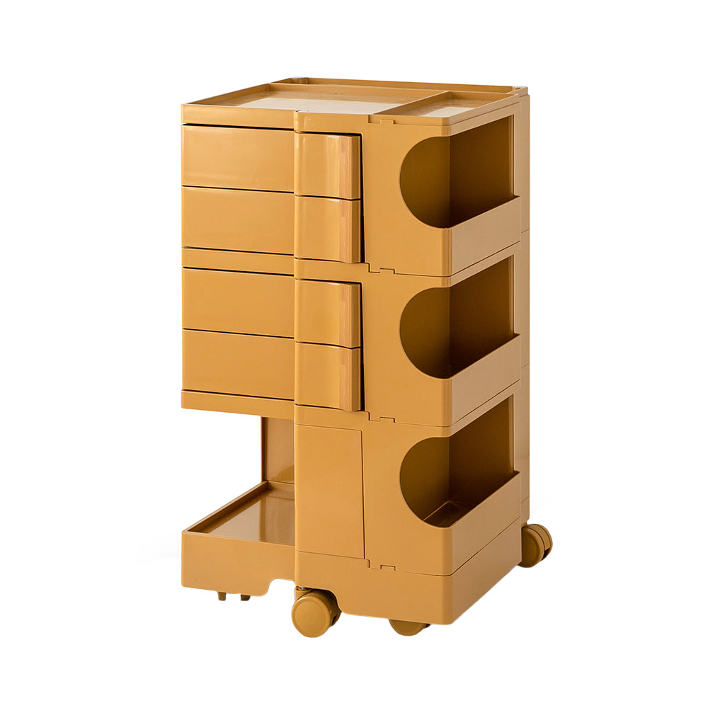 ArtissIn Storage Trolley Bedside Table 5 Tier Cart Boby Replica Yellow