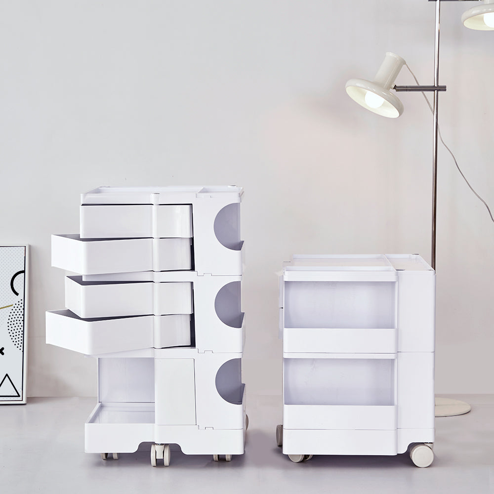 ArtissIn Storage Trolley Bedside Table 3 Tier Cart Boby Replica White