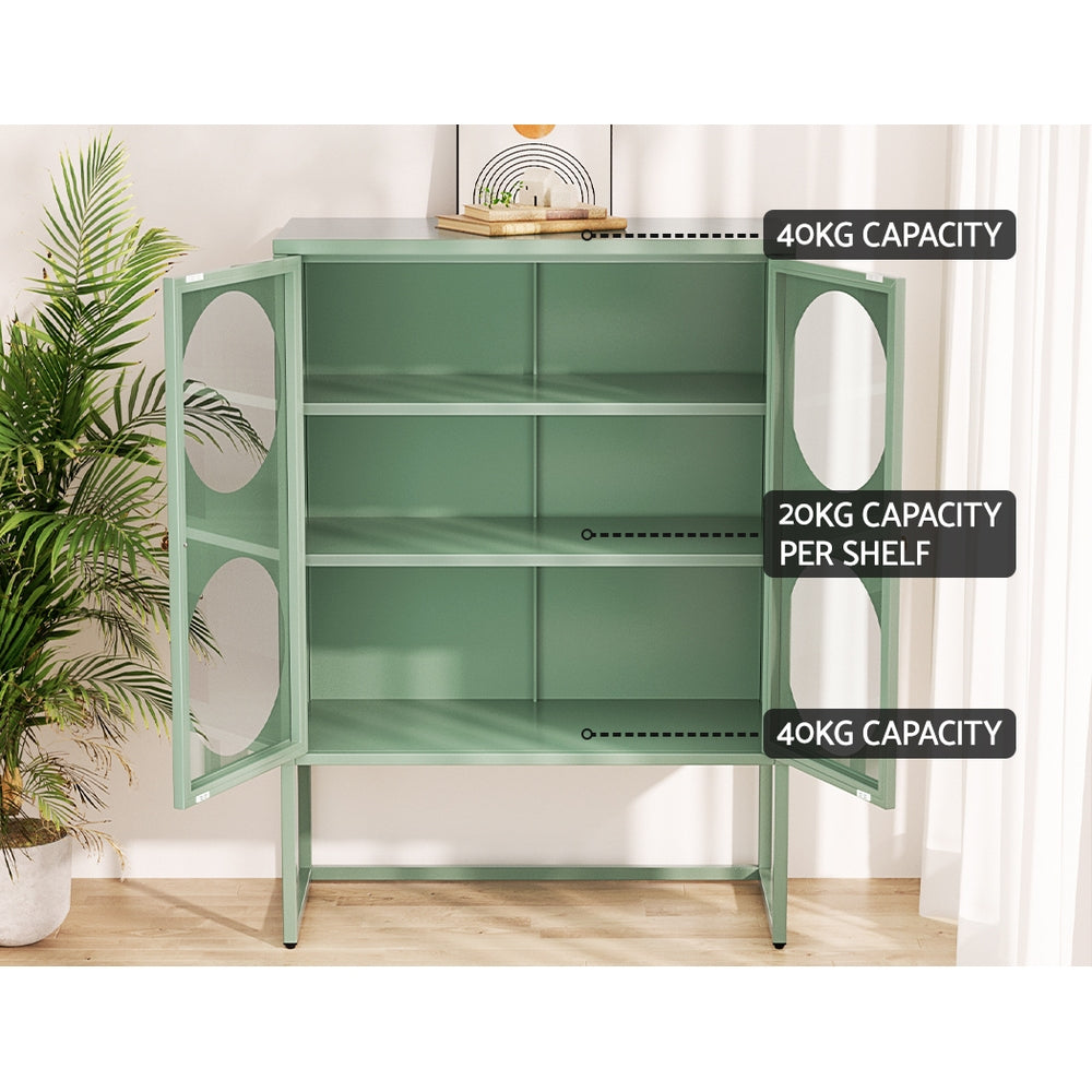 Artiss Buffet Sideboard Metal Cabinet - ELLA Green