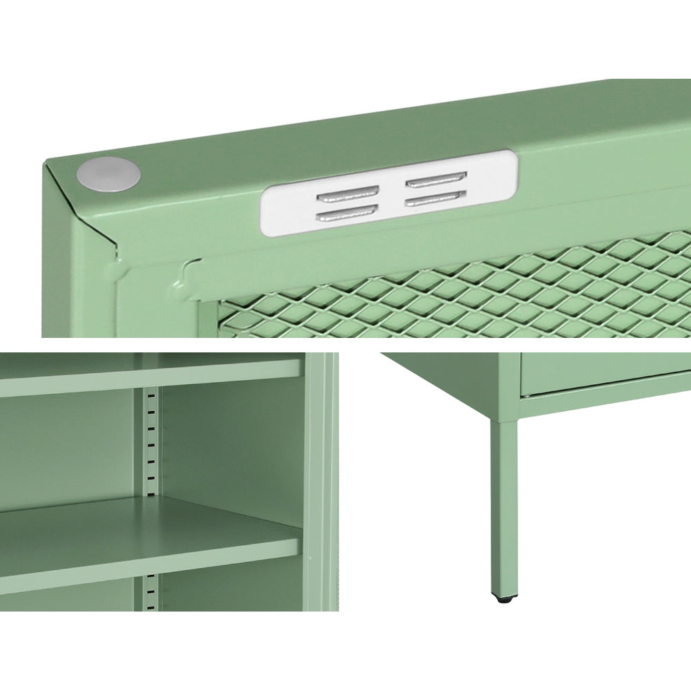 Artiss Buffet Sideboard Metal Cabinet - ELSA Green