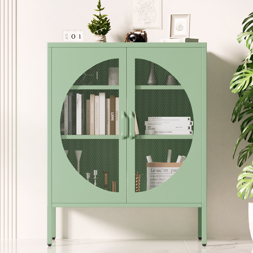 Artiss Buffet Sideboard Metal Cabinet - ELSA Green