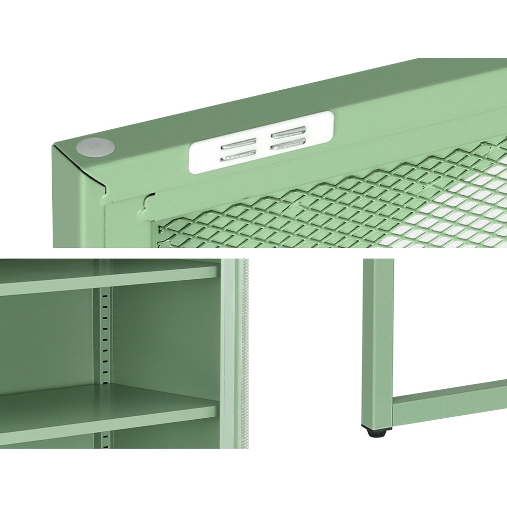 Artiss Buffet Sideboard Metal Cabinet - ELMA Green