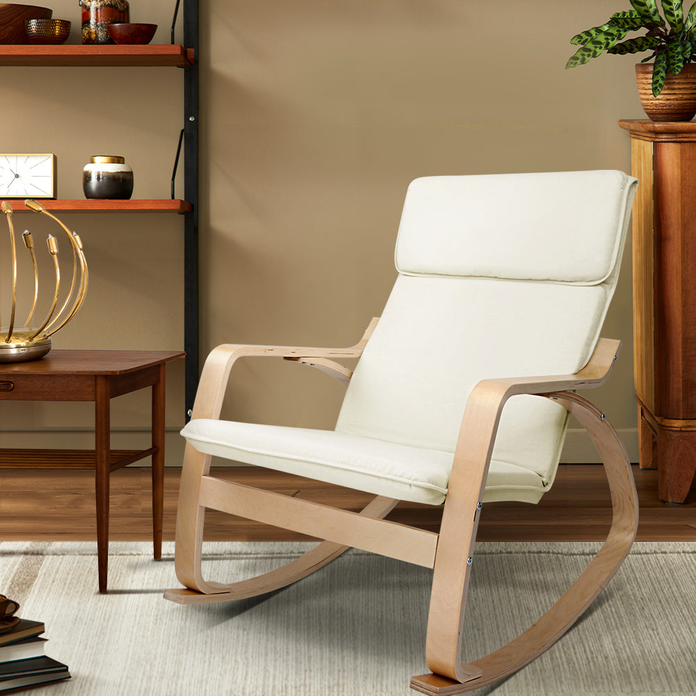 Artiss Rocking Armchair Nursing Bentwood Aero