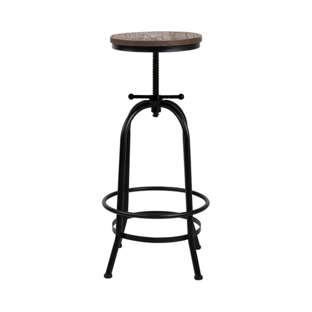 Artiss Bar Stools Adjustable Wood Chairs