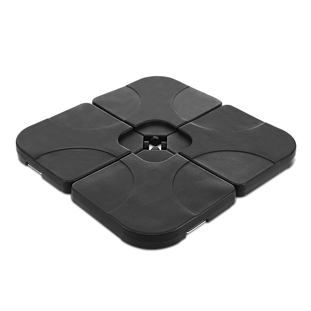 Instahut 50cm Outdoor Umbrella Base 4 Plates Stand Pod Cantilever