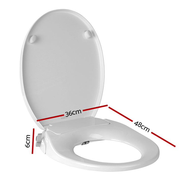 Cefito Non Electric Bidet Toilet Seat Cover Auto Water Spray Wash Knob Control