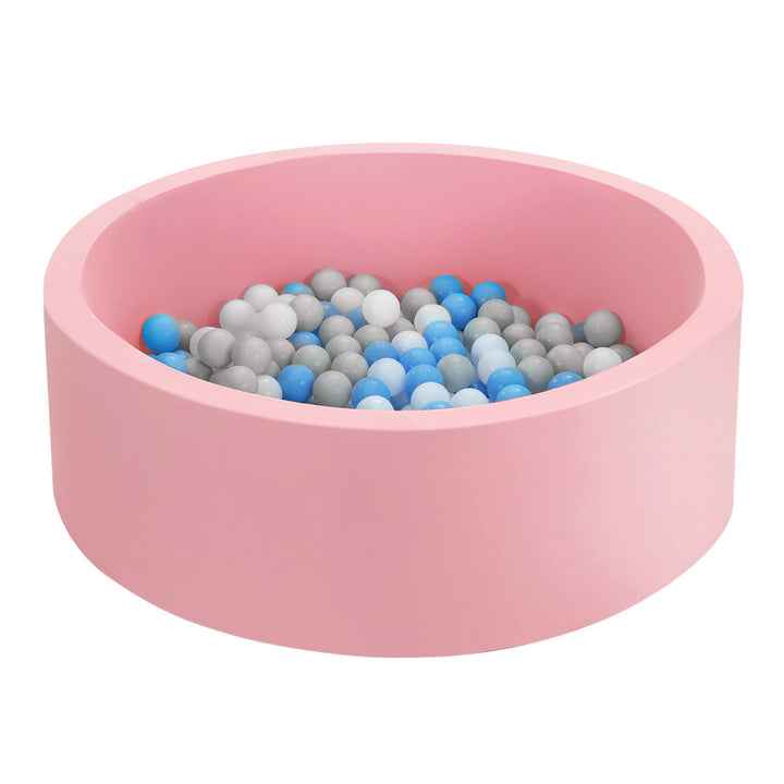 Keezi Kids Ball Pit 90x30cm Ocean Foam Play Pool Barrier Toys Children Pink