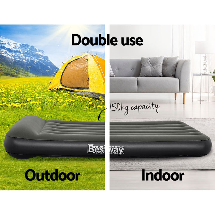 Bestway Air Mattress Single Inflatable Bed 30cm Airbed Grey