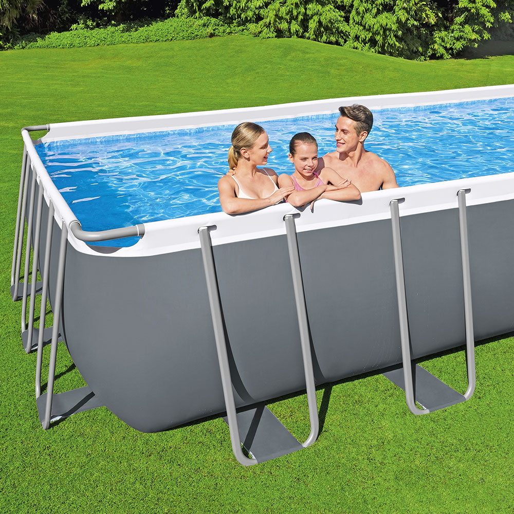 Bestway Swimming Pool 732x366x132cm Steel Frame Above Ground Pools Ladder 30045L