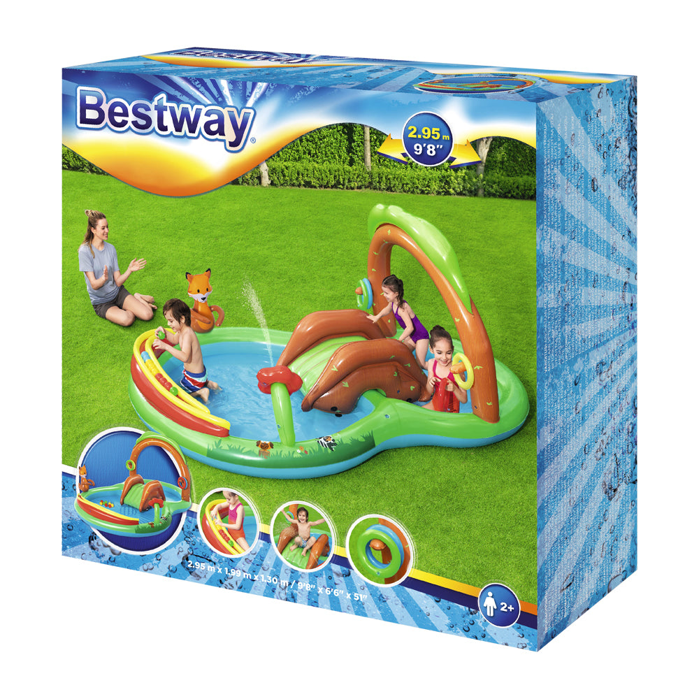 Bestway Kids Pool 295x199x130cm Inflatable Above Ground Swimming Play Pools 111L