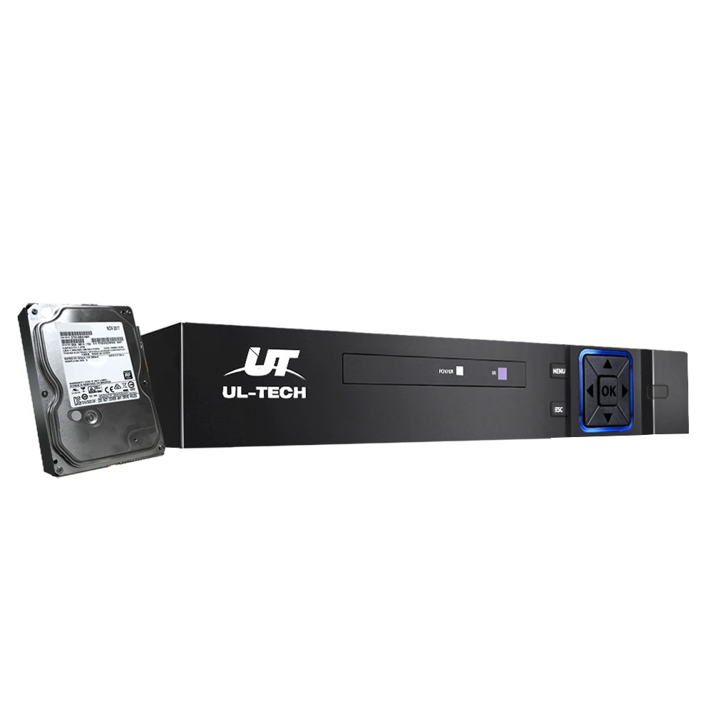 UL-tech 4CH DVR 1080P 5in1 CCTV Video Recorder 4TB Hard Drive