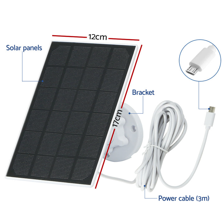 UL-tech Solar Panel For Security Camera Wireless 3W