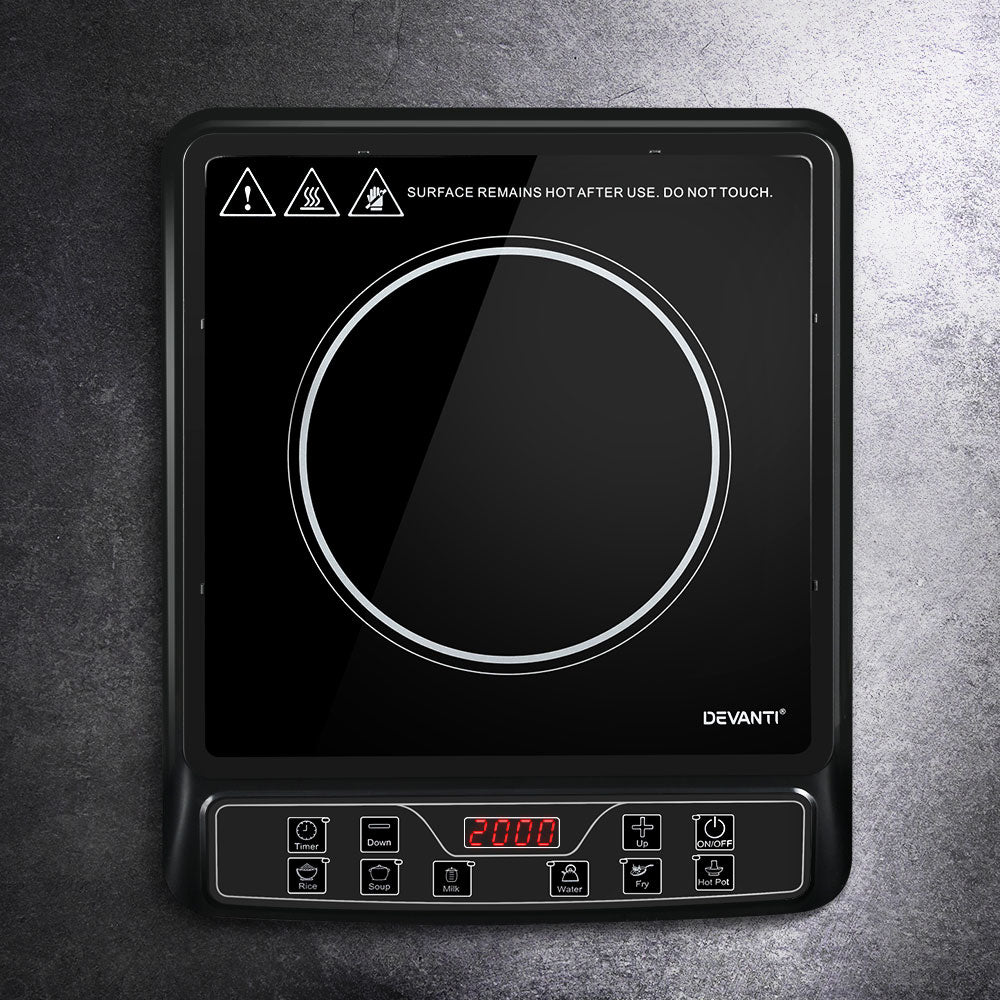 Devanti Induction Cooktop 30cm Portable Cooker